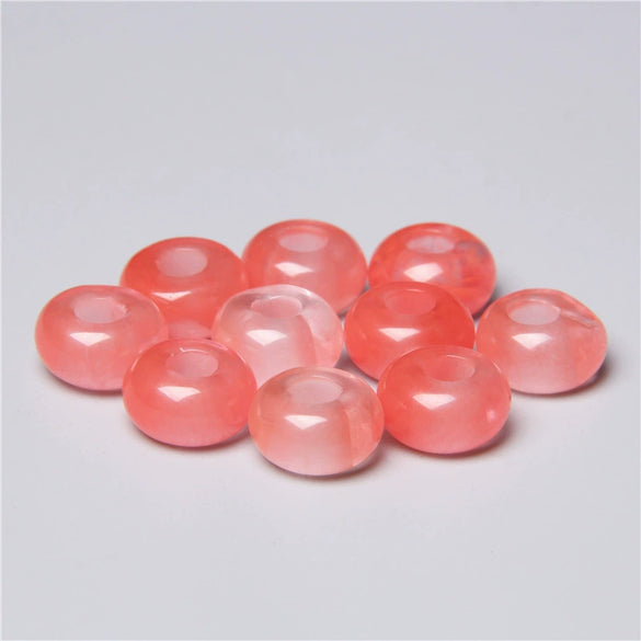Stone Loose Beads Accessories For Diy Jewelry Abacus Big Hole Beads Handmade