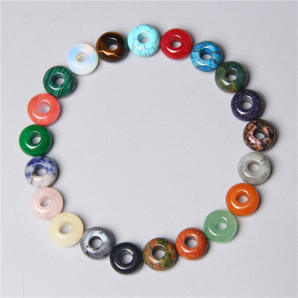 Stone Loose Beads Accessories For Diy Jewelry Abacus Big Hole Beads Handmade