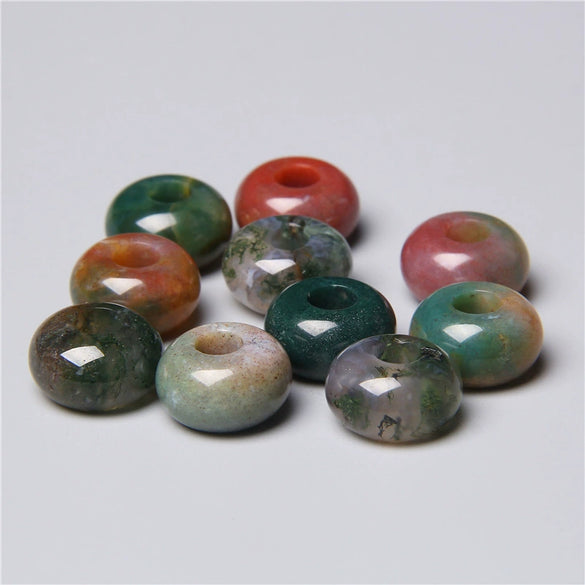 Stone Loose Beads Accessories For Diy Jewelry Abacus Big Hole Beads Handmade