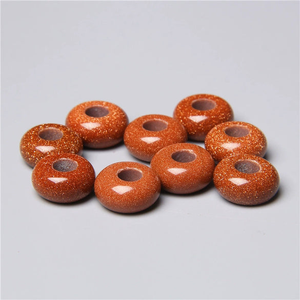 Stone Loose Beads Accessories For Diy Jewelry Abacus Big Hole Beads Handmade