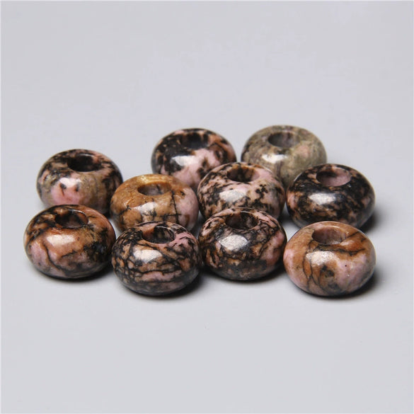 Stone Loose Beads Accessories For Diy Jewelry Abacus Big Hole Beads Handmade