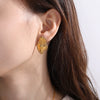 Strawberry And Peach Heart Fruit Shape Earrings Jewelry Accessories 316L Stainless Steel Electroplated For Women