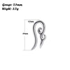 Street Style Unisex Stainless Steel Heart Shape Electroplated Earrings