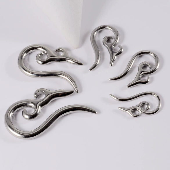 Street Style Unisex Stainless Steel Heart Shape Electroplated Earrings