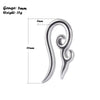 Street Style Unisex Stainless Steel Heart Shape Electroplated Earrings
