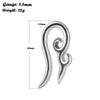 Street Style Unisex Stainless Steel Heart Shape Electroplated Earrings