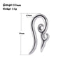 Street Style Unisex Stainless Steel Heart Shape Electroplated Earrings