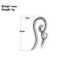 Street Style Unisex Stainless Steel Heart Shape Electroplated Earrings