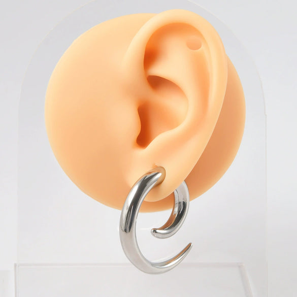 Street Style Unisex Stainless Steel Heart Shape Electroplated Earrings