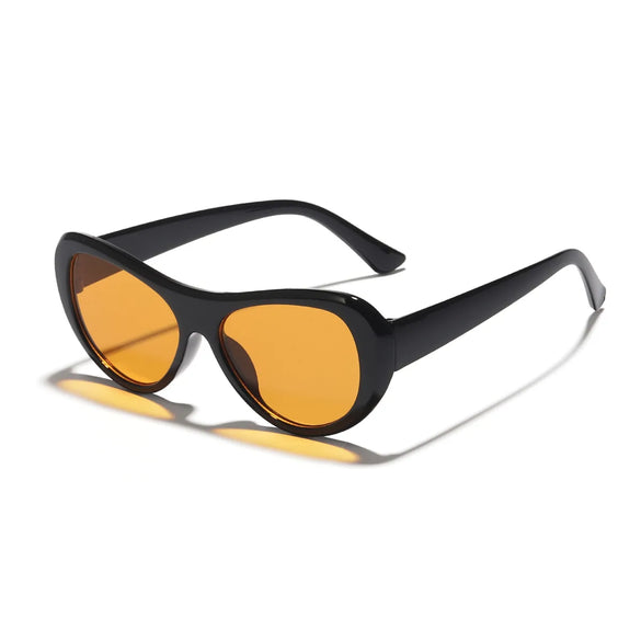 Streetwear Ac Oval Frame Ellipse Full Frame Women'S Sunglasses