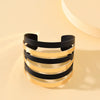 Streetwear Cool Style Geometric Customization Laser Engraving Alloy Bangles Wholesale