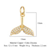 1 Piece Copper Zircon 18K Gold Plated Eye