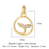 1 Piece Copper Zircon 18K Gold Plated Eye