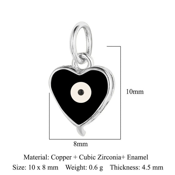 1 Piece Copper Zircon 18K Gold Plated Eye