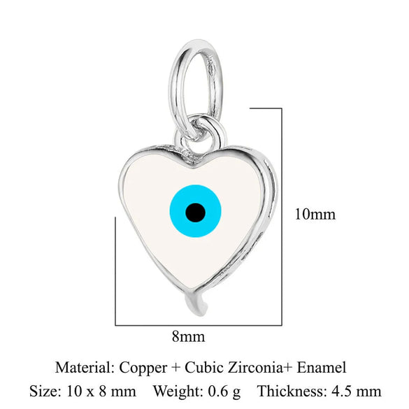 1 Piece Copper Zircon 18K Gold Plated Eye