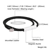 Streetwear Geometric 304 Stainless Steel Microfiber Leather Plating Unisex Bracelets Men Cord & Leather Bracelets