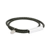 Streetwear Geometric 304 Stainless Steel Microfiber Leather Plating Unisex Bracelets Men Cord & Leather Bracelets