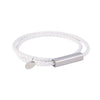 Streetwear Geometric 304 Stainless Steel Microfiber Leather Plating Unisex Bracelets Men Cord & Leather Bracelets