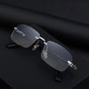 Streetwear Geometric Pc Square Frameless Men'S Sunglasses