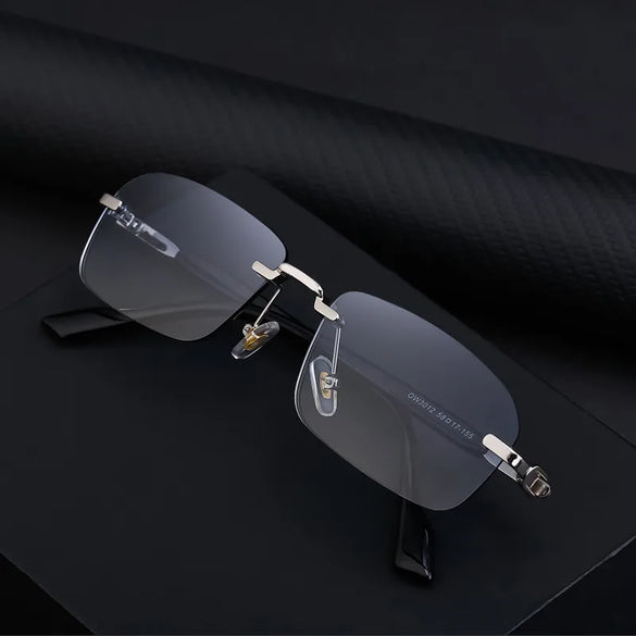 Streetwear Geometric Pc Square Frameless Men'S Sunglasses