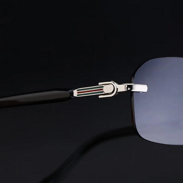 Streetwear Geometric Pc Square Frameless Men'S Sunglasses