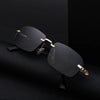 Streetwear Geometric Pc Square Frameless Men'S Sunglasses