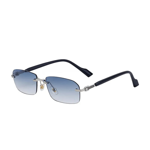 Streetwear Geometric Pc Square Frameless Men'S Sunglasses