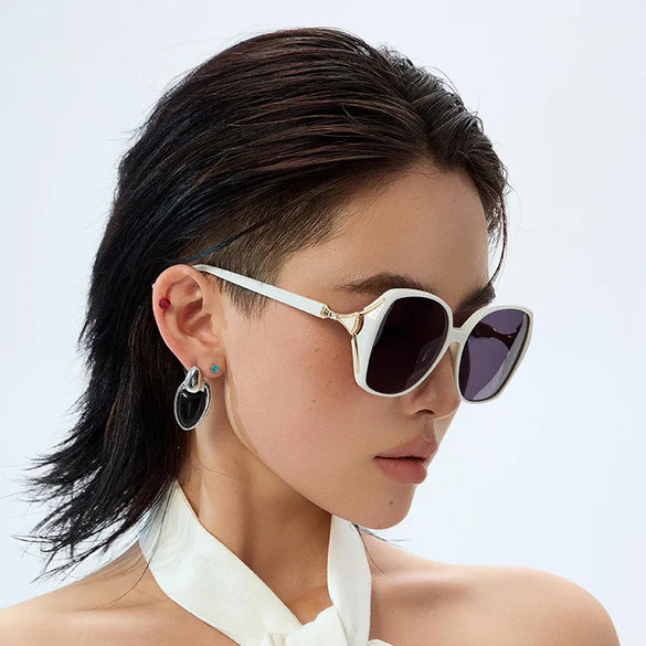 Streetwear Geometric Tac Square Full Frame Women'S Sunglasses