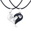 Streetwear Heart Shape Stainless Steel Plating Valentine'S Day Couple Pendant Necklace