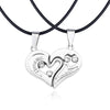 Streetwear Heart Shape Stainless Steel Plating Valentine'S Day Couple Pendant Necklace