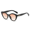 Streetwear Solid Color Ac Cat Eye Full Frame Women'S Sunglasses