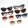 Streetwear Solid Color Ac Cat Eye Full Frame Women'S Sunglasses