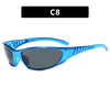 Streetwear Solid Color Ac Tinted Lenses Special-Shaped Mirror Full Frame Women'S Sunglasses