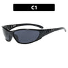 Streetwear Solid Color Ac Tinted Lenses Special-Shaped Mirror Full Frame Women'S Sunglasses