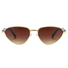 Streetwear Solid Color Pc Cat Eye Full Frame Women'S Sunglasses