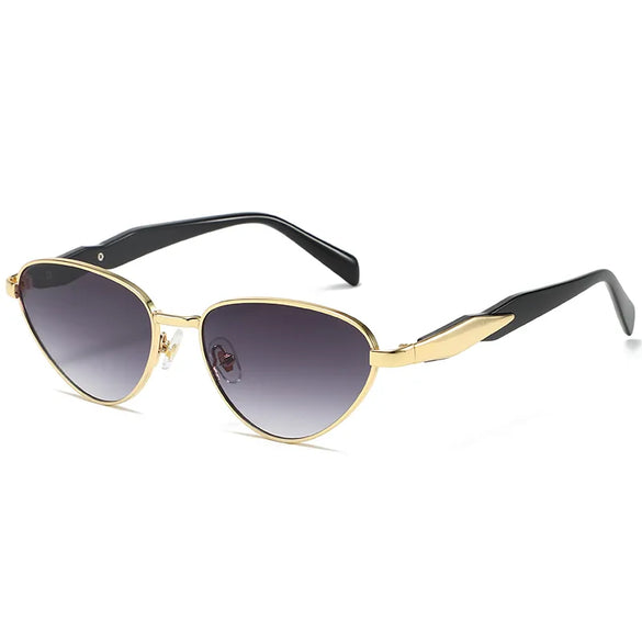 Streetwear Solid Color Pc Cat Eye Full Frame Women'S Sunglasses