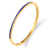 Streetwear Solid Color Stainless Steel Bangle In Bulk
