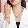 Wholesale Jewelry Streetwear Solid Color Stainless Steel 18K Gold Plated Plating Bracelets Necklace