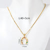 Streetwear Sun Moon Stainless Steel Plating 18k Gold Plated Pendant Necklace