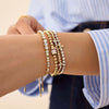 Stretch Rope Copper Full Diamond Zircon Geometric Smiley Flower Star Palm Bead Chain Fashion Cute Telescopic Women's Bracelet