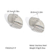 Striped Geometric Stainless Steel Earrings For Women Pvd Furnace Vacuum Real Gold Plated Retro High End And Fashionable