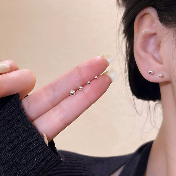 Stud Earrings Copper S925 Silver Geometric Electroplated For Women