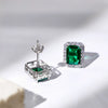 Stud Earrings S925 Sterling Silver Geometric Light Luxury Style Electroplated For Women