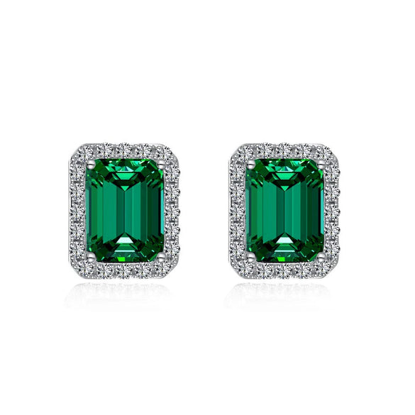 Stud Earrings S925 Sterling Silver Geometric Light Luxury Style Electroplated For Women