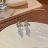 Stud Earrings 225 Silver Copper Zirconia Heart Bow Star Light Luxury Style For Women