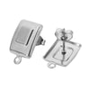 Stud Earrings Stainless Steel Cocoon Shape Vintage Smooth 18K Vacuum Plating