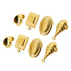 Stud Earrings Stainless Steel Cocoon Shape Vintage Smooth 18K Vacuum Plating