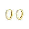 Stud Earrings Stainless Steel Star Shape Emerald Zircon For Women