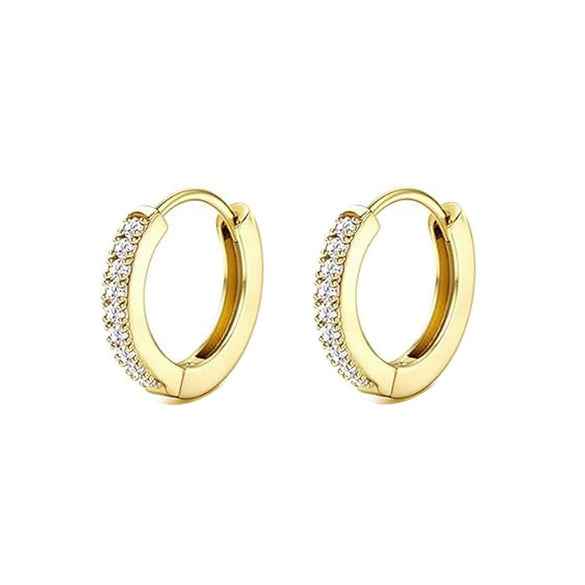 Stud Earrings Stainless Steel Star Shape Emerald Zircon For Women