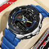 Student Fashion Sports Electronic Watch Tpu Strap Abs Case Acrylic Mirror Round Dial Waterproof